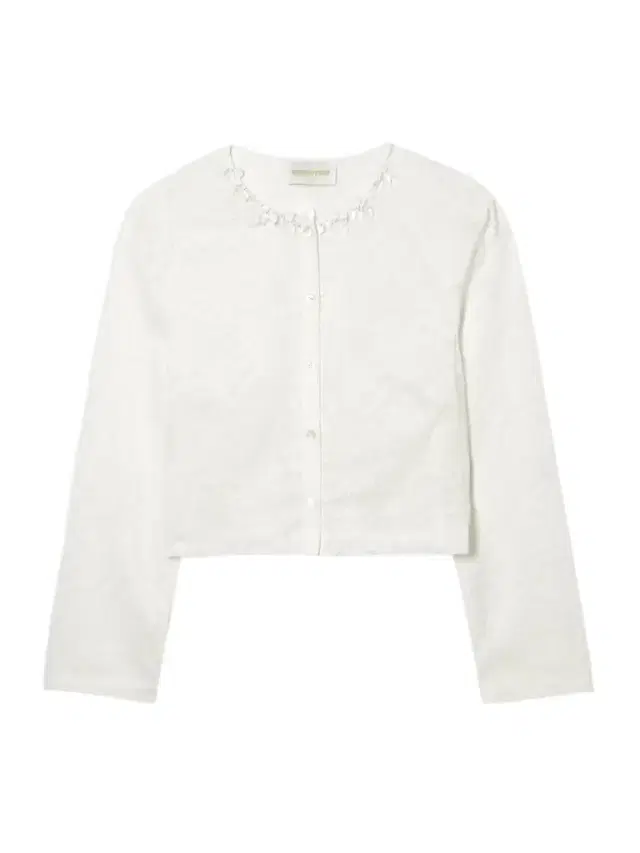 Embellished Cropped Lace Top