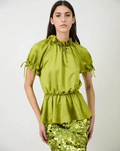 Aknvas The Rosalina blouse in satin | Thumbnail 2