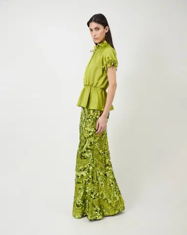 Aknvas The Rosalina blouse in satin | Thumbnail 4
