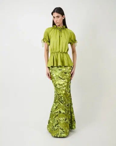 Aknvas The Rosalina blouse in satin | Thumbnail 6