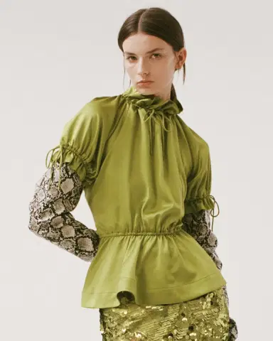 Aknvas The Rosalina blouse in satin | Thumbnail 8