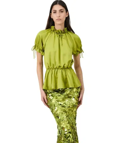 Aknvas The Rosalina blouse in satin | Thumbnail 1