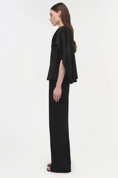 Simkhai Eliora Draped Satin Cape Top | Thumbnail 4