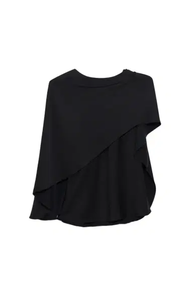 Simkhai Eliora Draped Satin Cape Top | Thumbnail 1