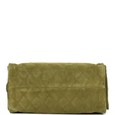 Chanel Chanel Medium 25 Hobo Bag Khaki Suede Antique Gold Hardware | Thumbnail 6 Chanel Chanel Medium 25 Hobo Bag Khaki Suede Antique Gold Hardware | Thumbnail 6