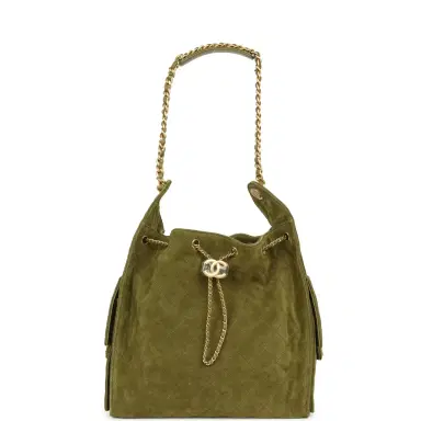 Chanel Chanel Medium 25 Hobo Bag Khaki Suede Antique Gold Hardware | Thumbnail 7 Chanel Chanel Medium 25 Hobo Bag Khaki Suede Antique Gold Hardware | Thumbnail 7