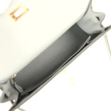 HERMÈS Hermes Kelly Sellier 25 Bleu Glacier Epsom Gold Hardware | Thumbnail 8 HERMÈS Hermes Kelly Sellier 25 Bleu Glacier Epsom Gold Hardware | Thumbnail 8