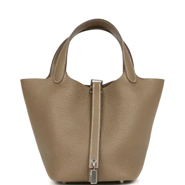 hermes Hermes Picotin Lock 18 Etoupe Clemence Palladium Hardware