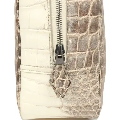 HERMÈS Pre-owned Hermes Plume 28 Himalaya Matte Niloticus Crocodile Palladium Hardware | Thumbnail 6 HERMÈS Pre-owned Hermes Plume 28 Himalaya Matte Niloticus Crocodile Palladium Hardware | Thumbnail 6