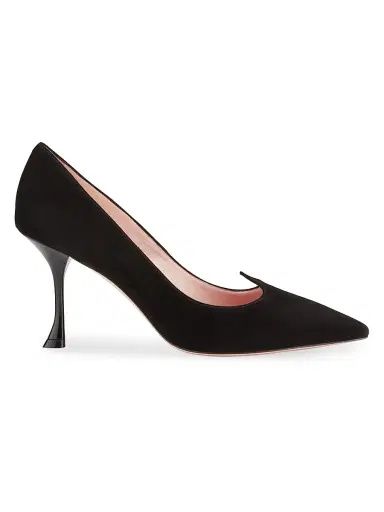Roger Vivier Women's I Love Vivier 80MM Heart-Shaped Suede Pumps | Thumbnail 1 Roger Vivier Women's I Love Vivier 80MM Heart-Shaped Suede Pumps | Thumbnail 1