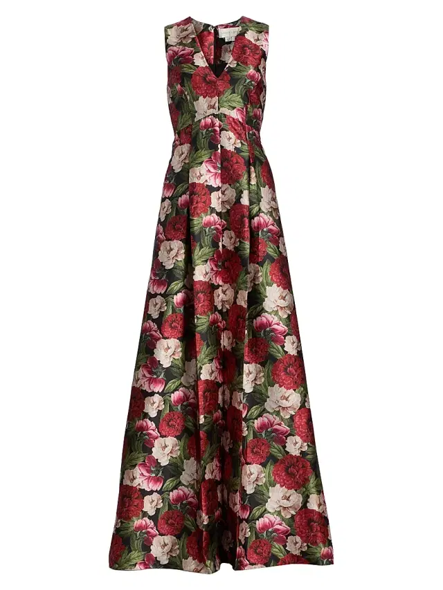 SACHIN BABI Women's Brooke Peony A-Line Gown - Peony Embers