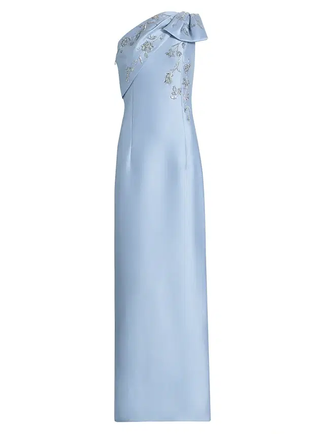 SACHIN BABI Women's Olivia Embellished One-Shoulder Gown - Glacial Blue