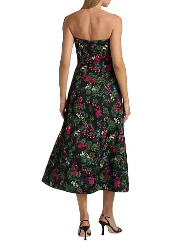 SACHIN & BABI Women's Shay Floral Cloqure Midi-Dress - Royal Gardens - Size 2 | Thumbnail 5 SACHIN & BABI Women's Shay Floral Cloqure Midi-Dress - Royal Gardens - Size 2 | Thumbnail 5
