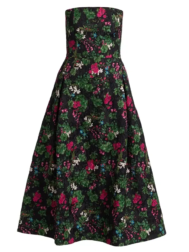 SACHIN BABI Women's Shay Floral Cloqure Midi-Dress - Royal Gardens