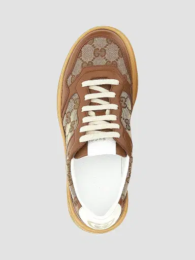 Gucci Women's GG Canvas & Leather Low-Top Sneakers - Beige - Size 7.5 | Thumbnail 4 Gucci Women's GG Canvas & Leather Low-Top Sneakers - Beige - Size 7.5 | Thumbnail 4