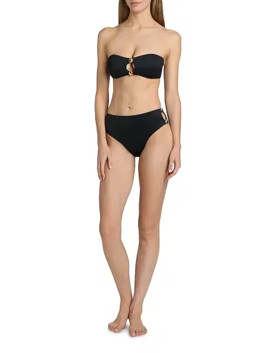 Simkhai Women's Tyas High-Waist Bikini Bottom | Thumbnail 2 Simkhai Women's Tyas High-Waist Bikini Bottom | Thumbnail 2