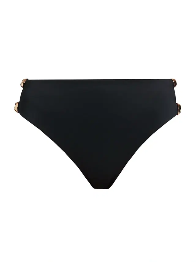 Women's Tyas High-Waist Bikini Bottom - Black