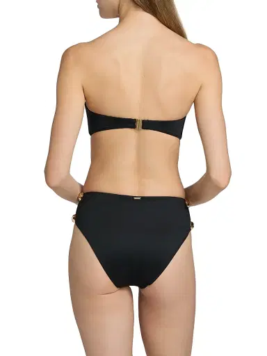 SIMKHAI Women's Nicola Bandeau Bikini Top - Black | Thumbnail 4
