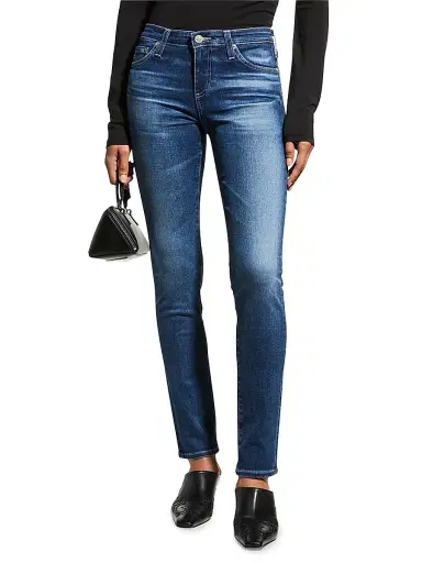 AG Jeans Women's Prima Mid-Rise Cigarette Jeans - Blue - Size 25 | Thumbnail 3