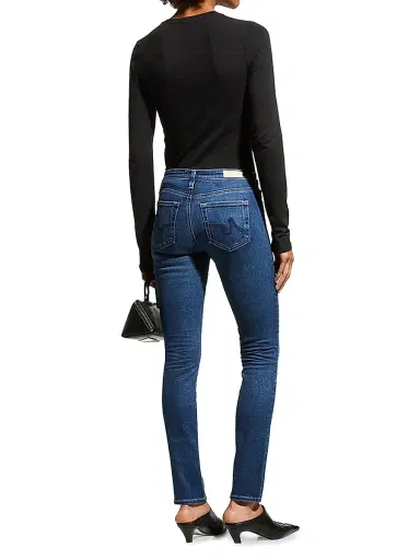 AG Jeans Women's Prima Mid-Rise Cigarette Jeans - Blue - Size 25 | Thumbnail 5