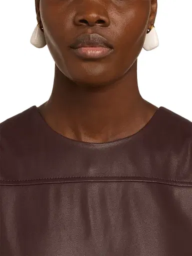 Bottega Veneta Women's Goldtone Sterling Silver & Ceramic Fin Earrings - White | Thumbnail 2 Bottega Veneta Women's Goldtone Sterling Silver & Ceramic Fin Earrings - White | Thumbnail 2