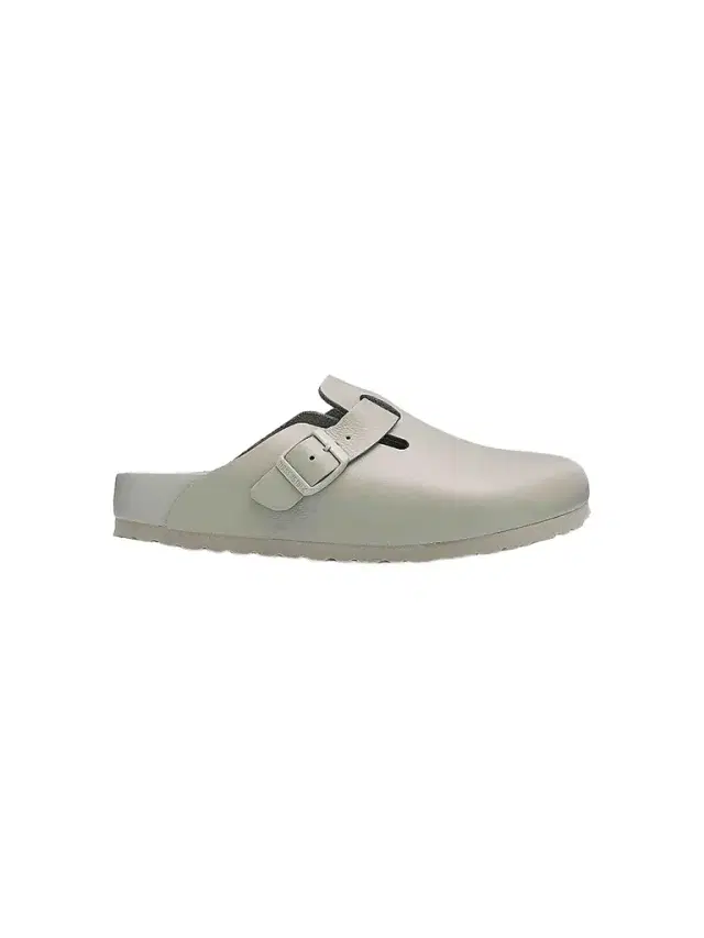 Birkenstock Women's Boston Exquisite Buckle Leather Clogs - Grey