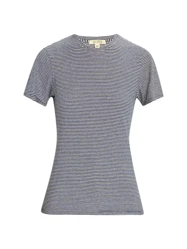 Nili Lotan Women's Lana Striped Cotton Short-Sleeve T-Shirt - Blue - Size XS | Thumbnail 1 Nili Lotan Women's Lana Striped Cotton Short-Sleeve T-Shirt - Blue - Size XS | Thumbnail 1