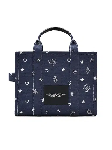Marc Jacobs Women's The Medium Bandana Canvas Tote Bag - Navy Multi | Thumbnail 4 Marc Jacobs Women's The Medium Bandana Canvas Tote Bag - Navy Multi | Thumbnail 4