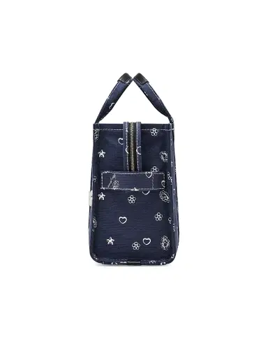 Marc Jacobs Women's The Medium Bandana Canvas Tote Bag - Navy Multi | Thumbnail 5 Marc Jacobs Women's The Medium Bandana Canvas Tote Bag - Navy Multi | Thumbnail 5