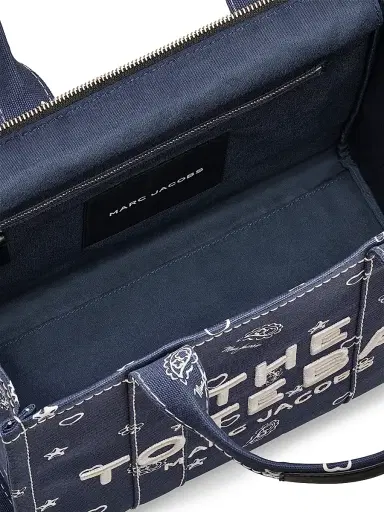 Marc Jacobs Women's The Medium Bandana Canvas Tote Bag - Navy Multi | Thumbnail 8 Marc Jacobs Women's The Medium Bandana Canvas Tote Bag - Navy Multi | Thumbnail 8