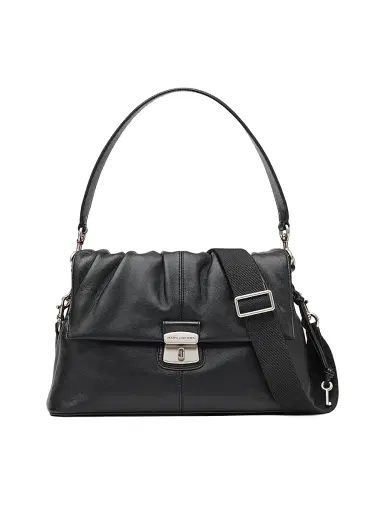 Marc Jacobs Women's The Cristina Messenger Leather Shoulder Bag - Black | Thumbnail 3