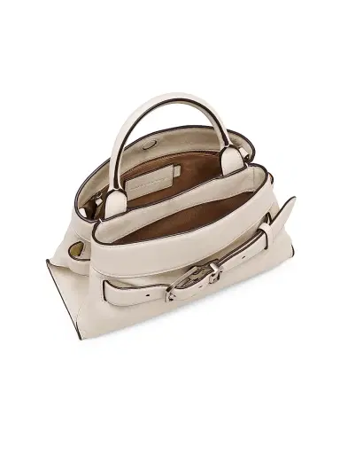 Marc Jacobs Women's The Small Dakota Leather Satchel - Cloud White | Thumbnail 5
