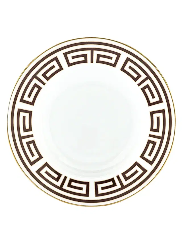Ginori 1735 Labirinto Ebano Soup Plate - Brown