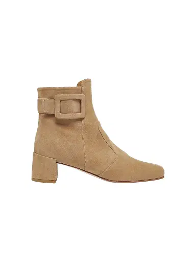 Roger Vivier Women's Tres Vivier 45MM Buckle Suede Boots - Brown - Size 10 | Thumbnail 1 Roger Vivier Women's Tres Vivier 45MM Buckle Suede Boots - Brown - Size 10 | Thumbnail 1