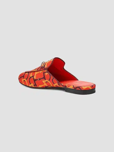 Gucci Women's Princetown Horsebit Print Loafer Mules | Thumbnail 2 Gucci Women's Princetown Horsebit Print Loafer Mules | Thumbnail 2