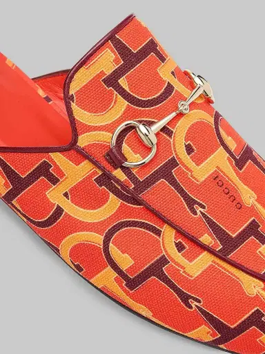 Gucci Women's Princetown Horsebit Print Loafer Mules | Thumbnail 4 Gucci Women's Princetown Horsebit Print Loafer Mules | Thumbnail 4