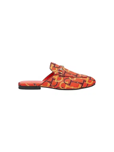 Gucci Women's Princetown Horsebit Print Loafer Mules | Thumbnail 1 Gucci Women's Princetown Horsebit Print Loafer Mules | Thumbnail 1