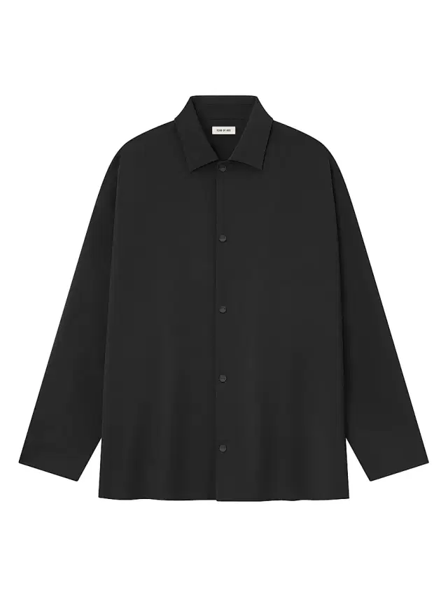 Fear of god Men's Tech Coaches Jacket - Black - Size XL