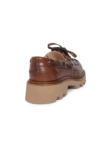 Roger Vivier Women's Viv Rangers Truck Metal Leather Loafers - Teak | Thumbnail 3 Roger Vivier Women's Viv Rangers Truck Metal Leather Loafers - Teak | Thumbnail 3