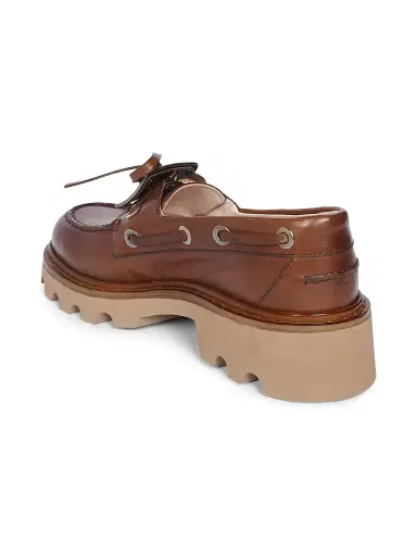 Roger Vivier Women's Viv Rangers Truck Metal Leather Loafers - Teak | Thumbnail 7 Roger Vivier Women's Viv Rangers Truck Metal Leather Loafers - Teak | Thumbnail 7