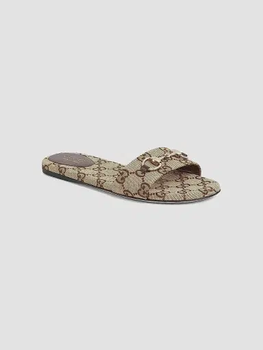 Gucci Women's GG Canvas Siaga Slide Sandals | Thumbnail 2 Gucci Women's GG Canvas Siaga Slide Sandals | Thumbnail 2