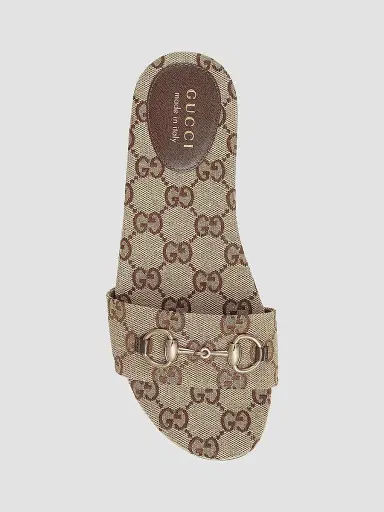 Gucci Women's GG Canvas Siaga Slide Sandals | Thumbnail 4 Gucci Women's GG Canvas Siaga Slide Sandals | Thumbnail 4
