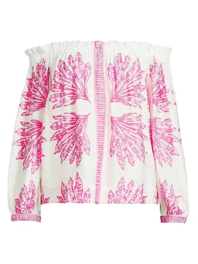 Women's Kalinda Off-the-Shoulder Top - Pink Bliss