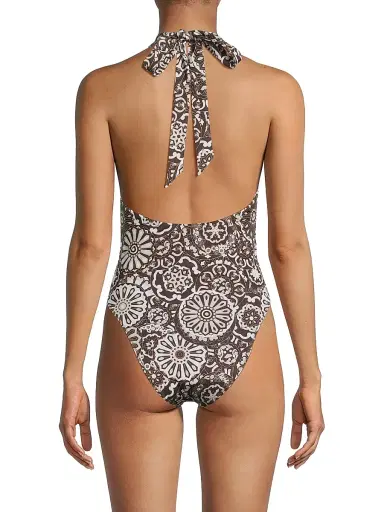 Ramy Brook Women's Lorela Printed One-Piece Swimsuit - Beach Brown Combo - Size XL | Thumbnail 5 Ramy Brook Women's Lorela Printed One-Piece Swimsuit - Beach Brown Combo - Size XL | Thumbnail 5