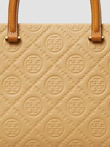 Tory Burch Women's T-Monogram Pebbled Leather Tote Bag | Thumbnail 3 Tory Burch Women's T-Monogram Pebbled Leather Tote Bag | Thumbnail 3