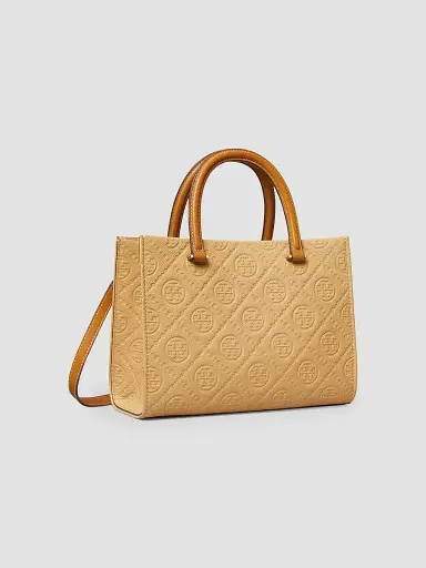 Tory Burch Women's T-Monogram Pebbled Leather Tote Bag | Thumbnail 4 Tory Burch Women's T-Monogram Pebbled Leather Tote Bag | Thumbnail 4