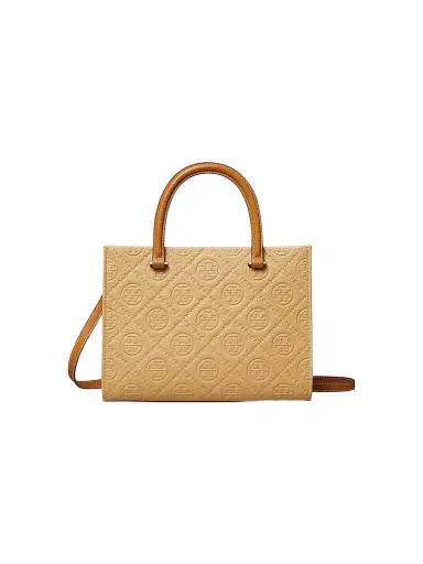 Tory Burch Women's T-Monogram Pebbled Leather Tote Bag | Thumbnail 1 Tory Burch Women's T-Monogram Pebbled Leather Tote Bag | Thumbnail 1