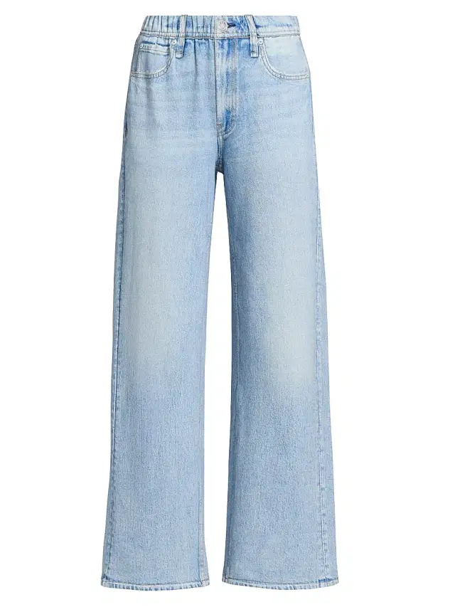 rag & bone Women's rb Miramar Terry Elasticized Wide-Leg Pants - Aria
