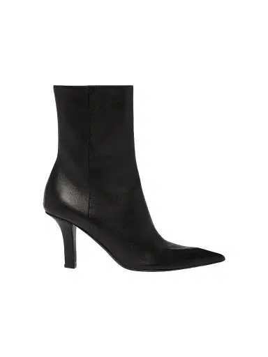 Amina Muaddi Women's Christine 80MM Leather Ankle Booties | Thumbnail 1