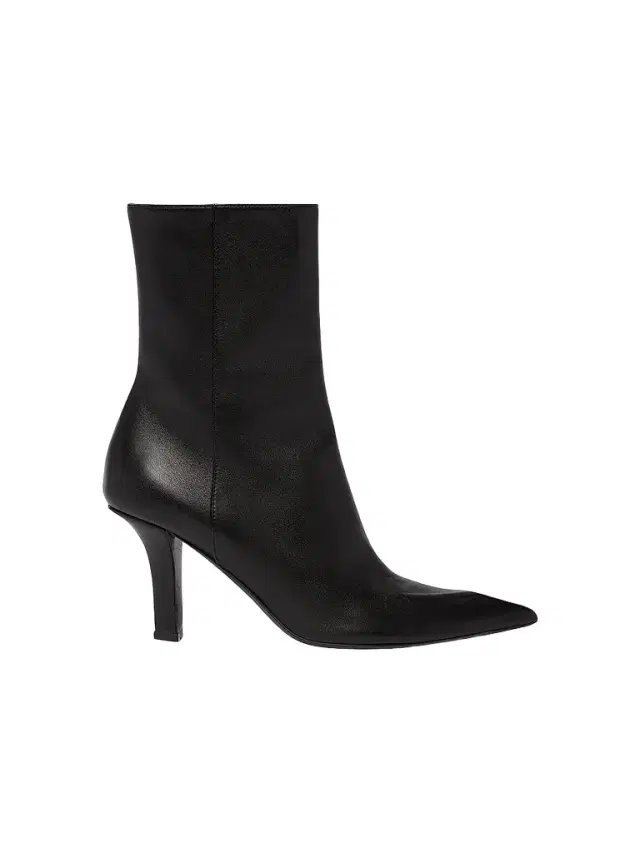 Amina Muaddi Women's Christine 80MM Leather Ankle Booties - Black